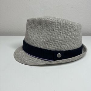 Perry Ellis Hat Men's Breathable Linen Top Hat Size S/M 10% Wool